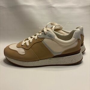 UGG Womens Tan and Cream Casual Sneakers Size 7